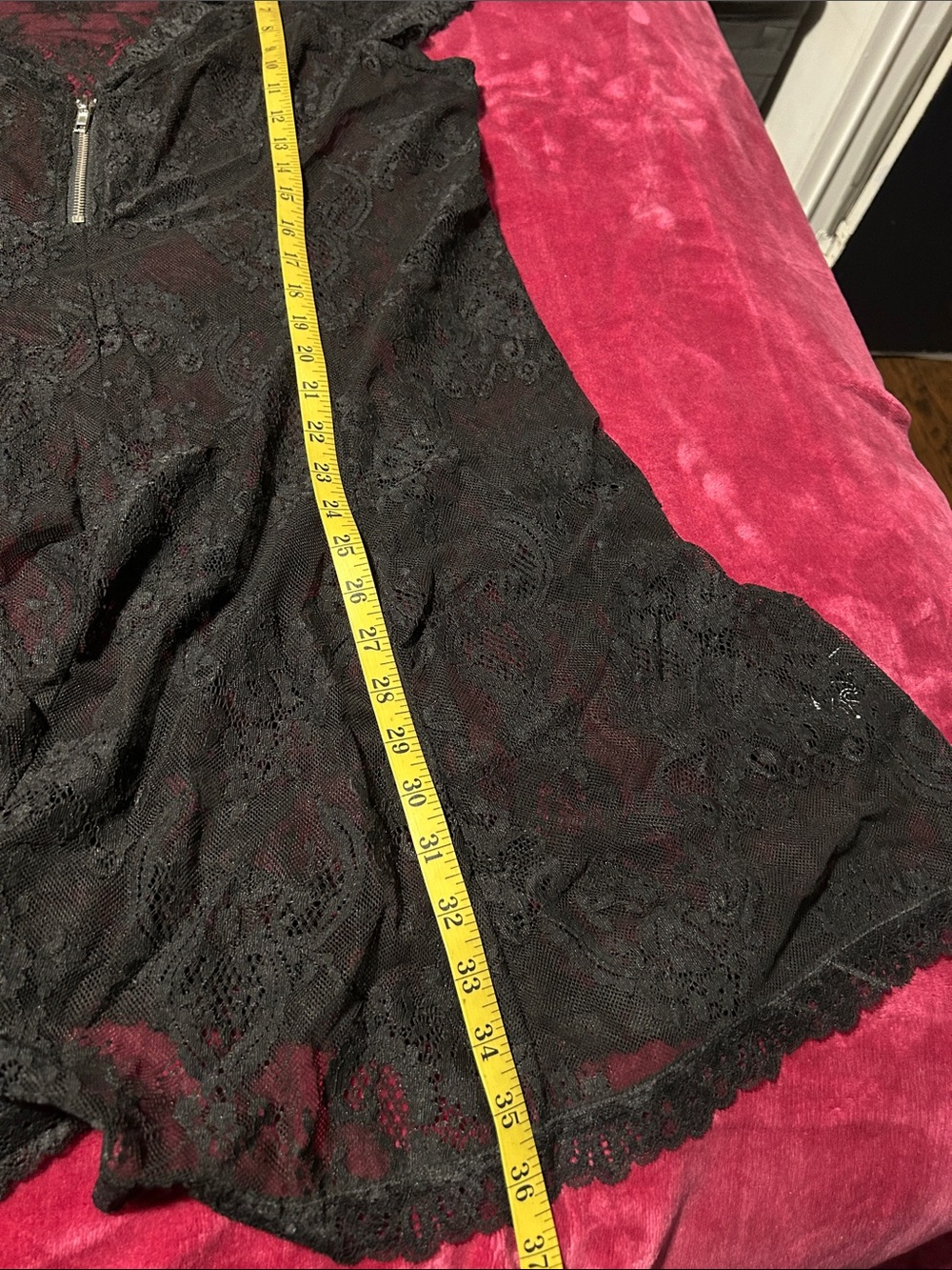Killstar Black Lace Overlay Dress - Picture 4 of 5